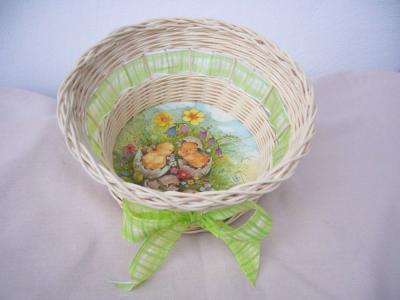 Košík z pedigu - dárek, dekorace